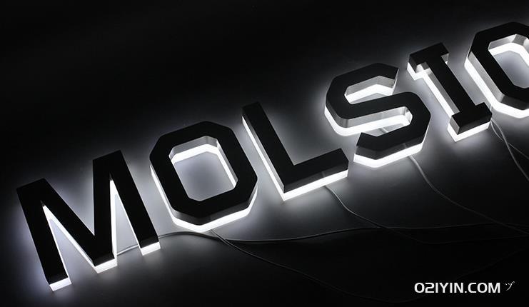 背發(fā)光字戶外門頭招牌亞克力迷你led燈發(fā)光字  第3張