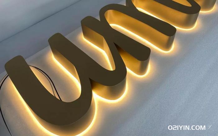 廣告牌無邊字制作戶外門頭招牌亞克力LED霓虹燈不銹鋼迷你發光字  第3張